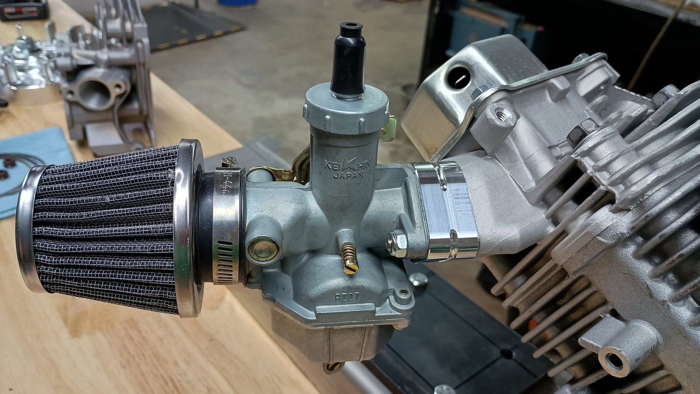 PZ Style Carburetor Inlet Adapter for Shredder Cylinder Heads