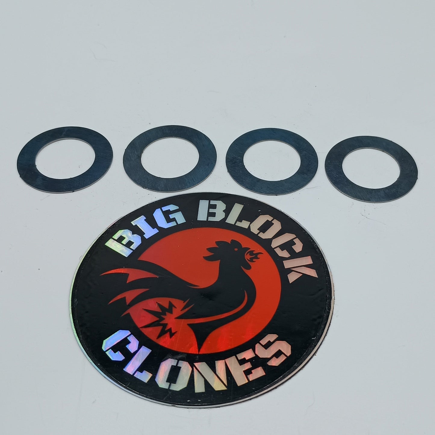 Valve Spring Shims for Big Block Wedge Head and GX390 Clones - 0.015" Thick