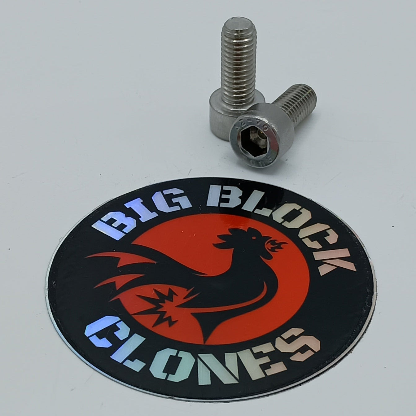 M8x20 1.25 Thread Stainless Exhaust Bolts For Big and Small Block GX and Clones - Pair