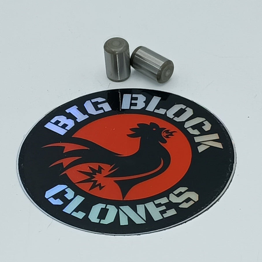 Small and Big Block GX and Clone Solid Side Cover Dowel Pins - 8mm - Pair