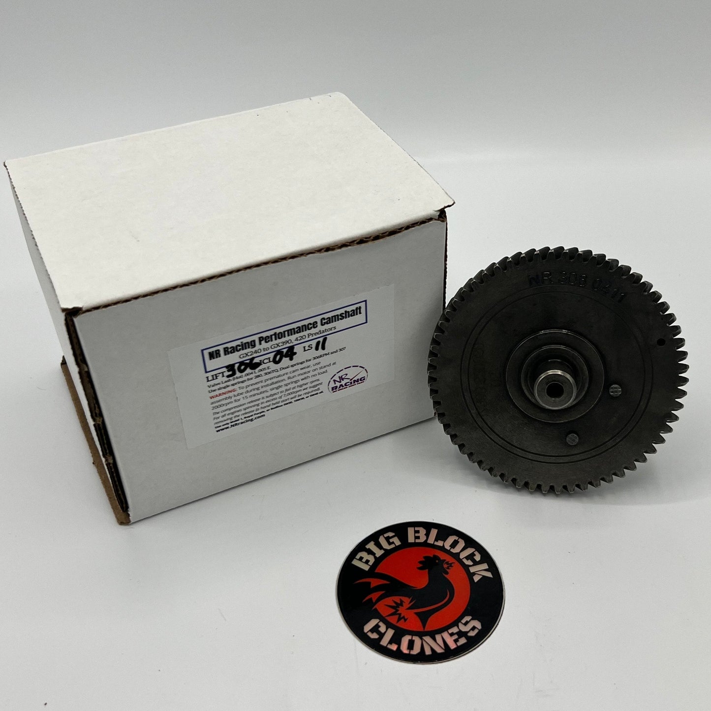 Big Block GX390 and Clone NR Racing Performance Cam 306-04-11 - GX390 - Predator 420 - 440 - 460 - 500