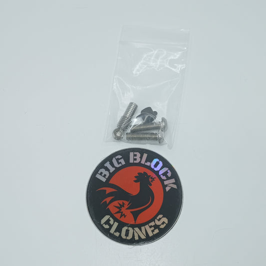 Fuel Pump Pulse Barb Fitting Kit for All BBC Intake Adapters