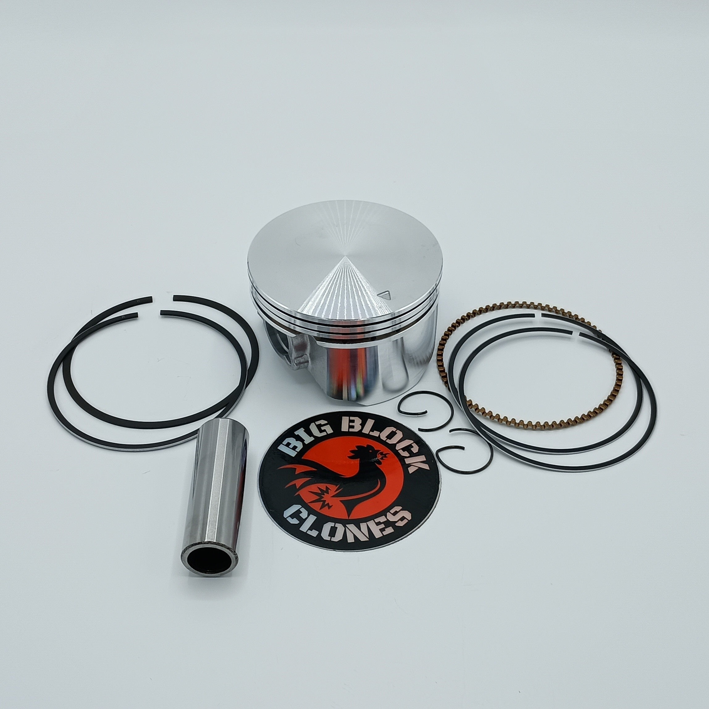 RacersProQuip Predator 224 236cc Flat Top Piston Kit +.080 (2.835") 72mm Bore - NEW USA