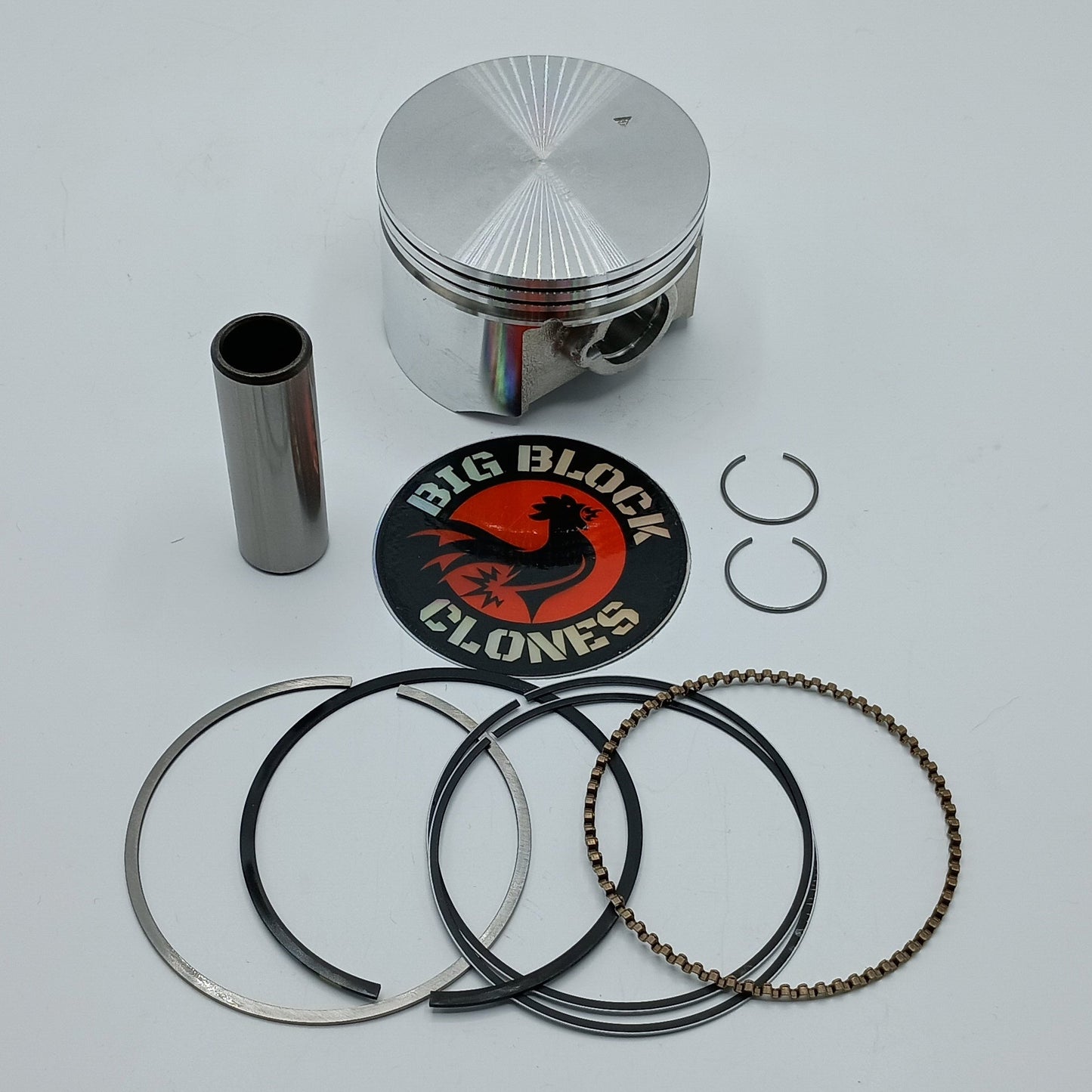 68mm Cast Flat Top Piston Kit - For GX200 Type Small Block Engines