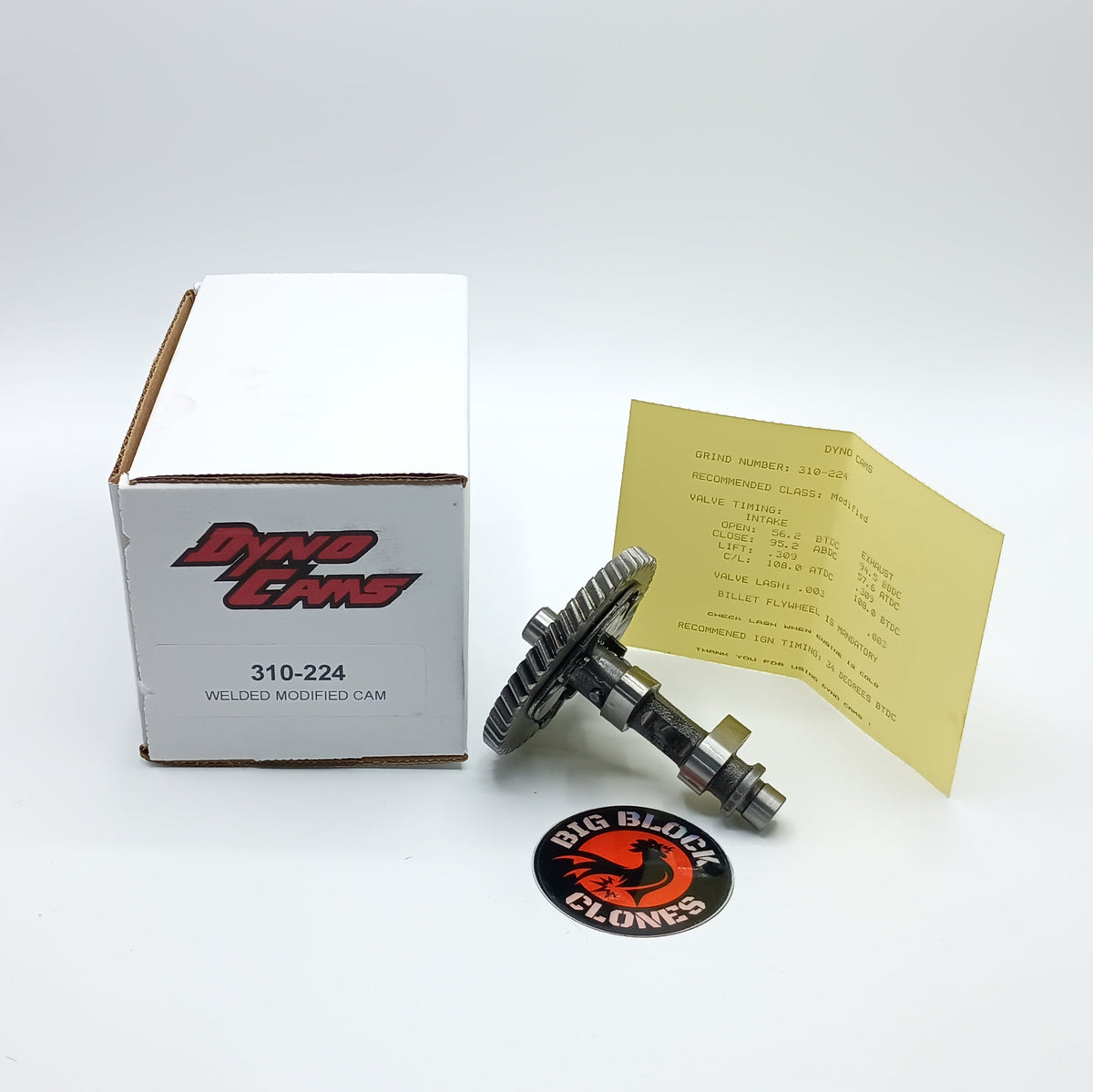 DynoCams Camshaft - 310 Grind - Clearanced for 58mm stroke cranks - 310-224
